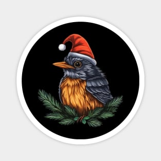 American Robin Christmas Magnet